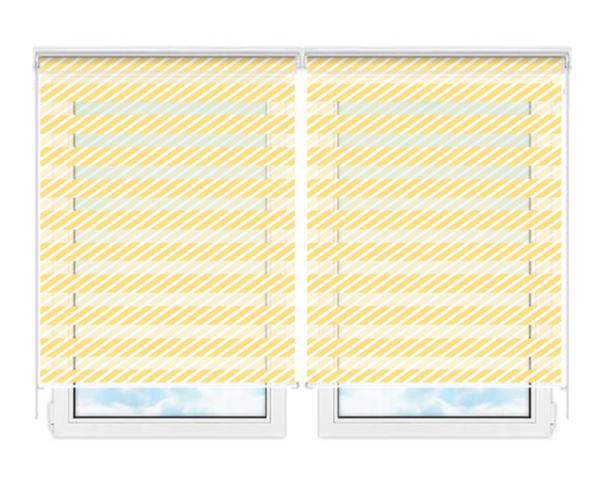 Рулонные шторы мини День Ночь Лариано-781 цена. Купить в «Мастерская Жалюзи»